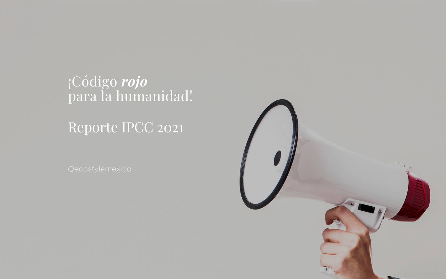 ¡Código rojo para la humanidad!