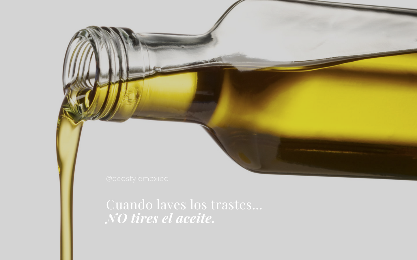 Te enseñamos que hacer con el aceite usado después de cocinar, NO lo tires ya que contamina el agua!!