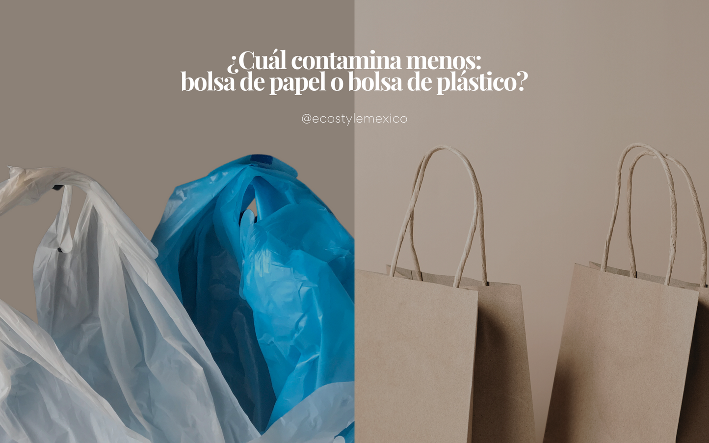 ¿Cuál contamina menos: bolsa de papel o bolsa de plástico?
