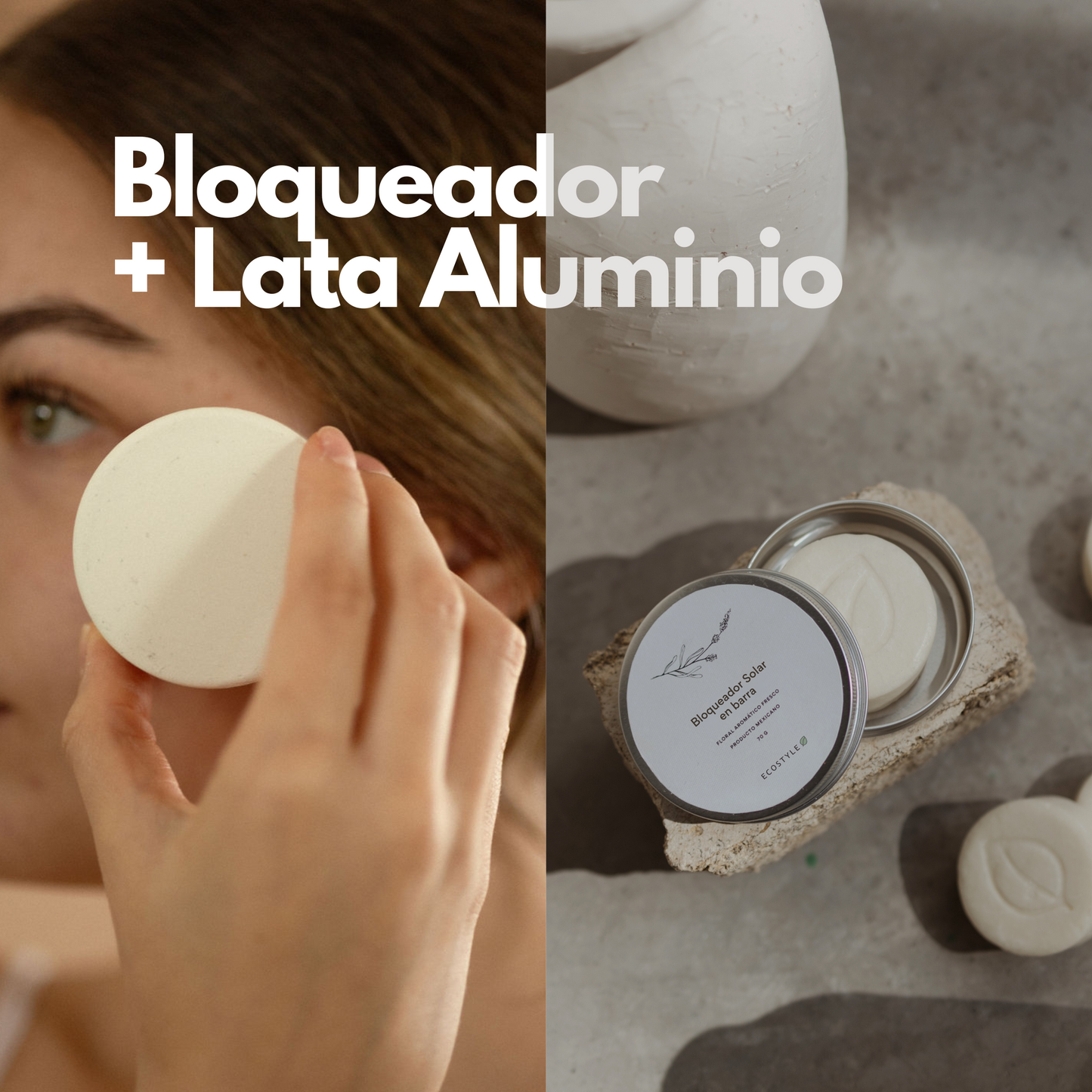 Bloqueador Solar Sólido + Lata Aluminio