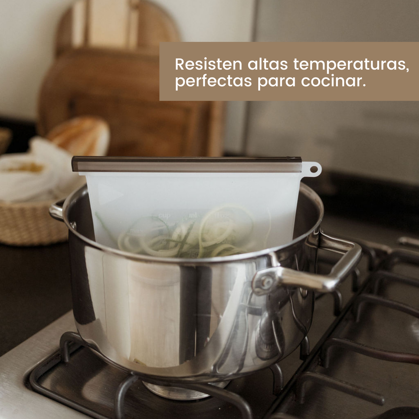 Bolsas de Silicón Reutilizables (Set de 4)