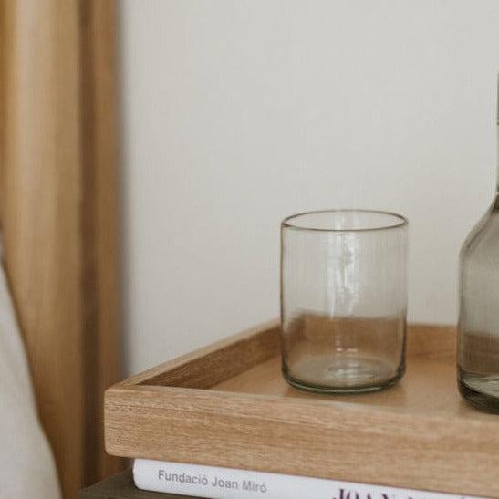Vaso Vidrio Individual para Jarra de Buró