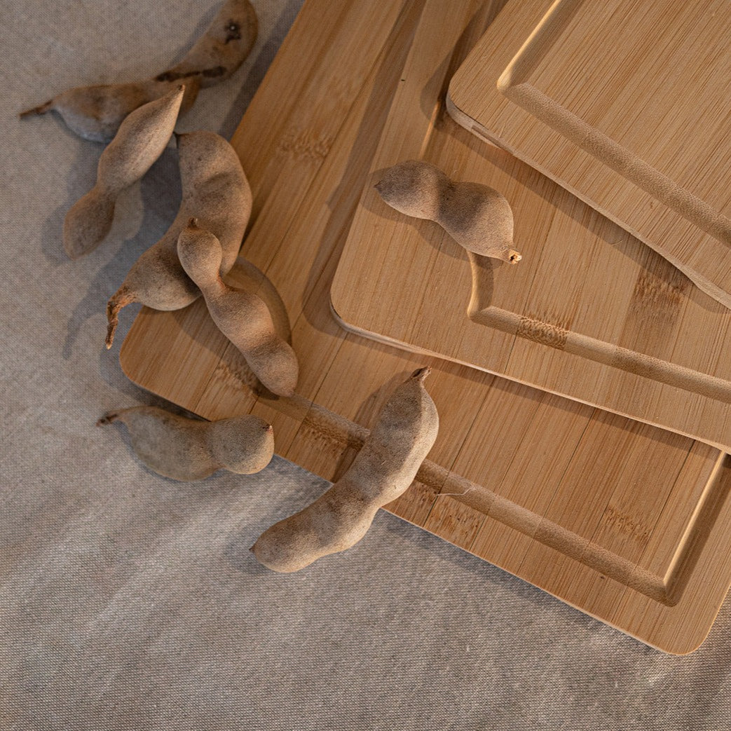 Tablas de Bambú para Picar (Set de 3)