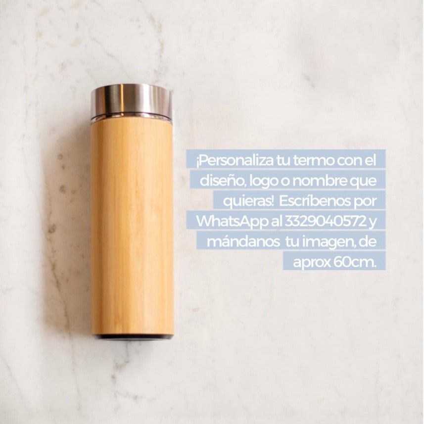 Termo de Bambú Personalizado