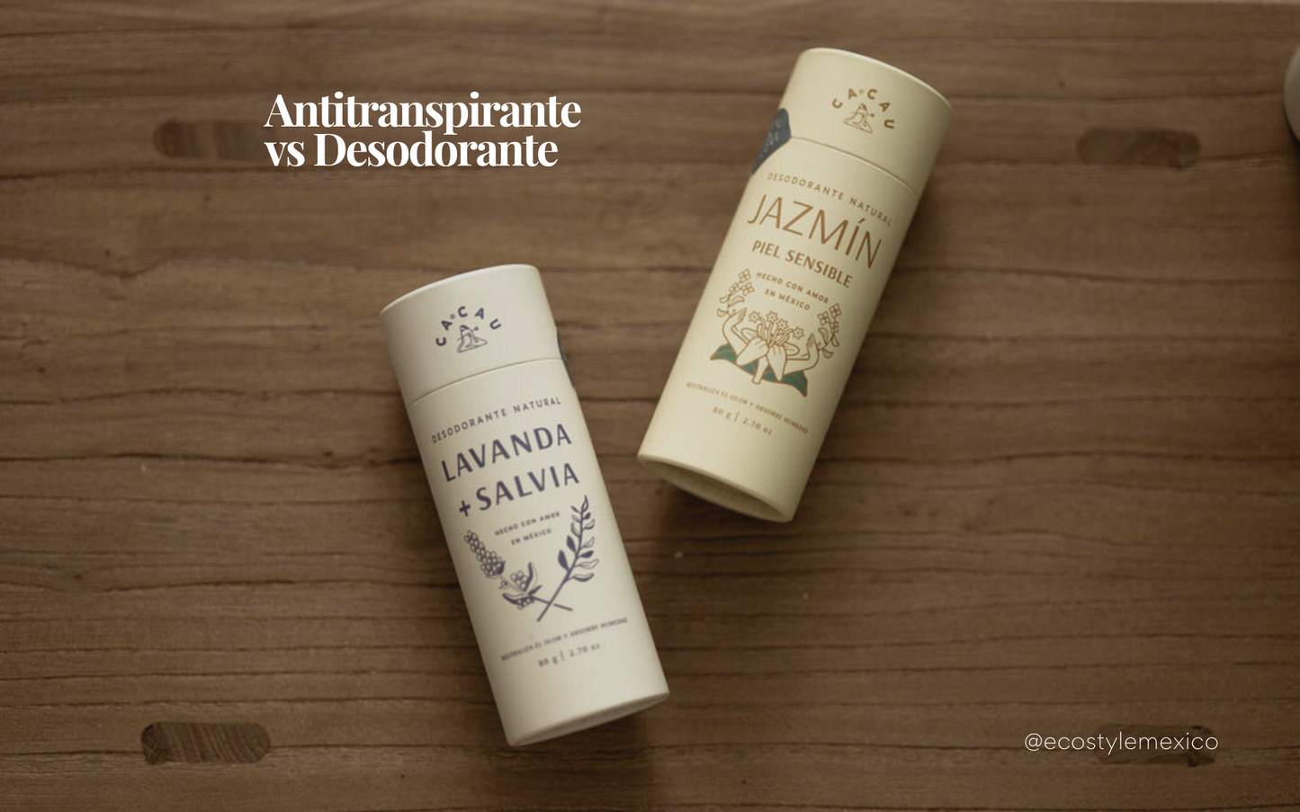 Antitranspirante vs Desodorante