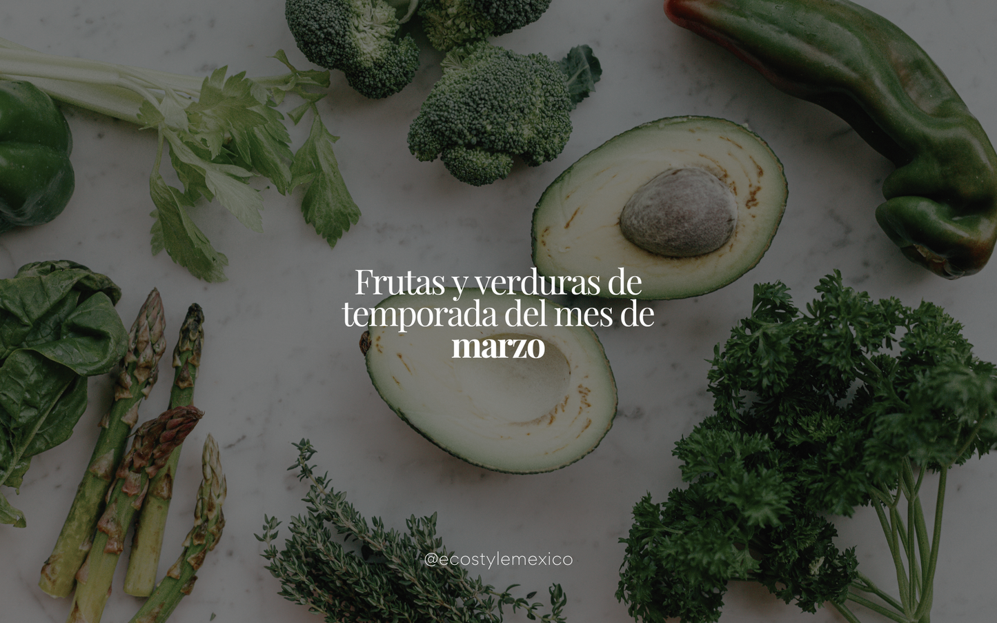 Frutas y verduras de temporada del mes de marzo