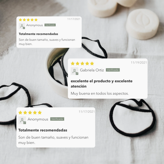 Pads Desmaquillantes de Bambú (Set de 5)